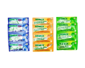 Komix Obat Batuk Sachet – Warna Hijau & Biru (1 Sachet)