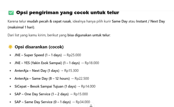 Telor Ayam Negeri 6 Butir (PENGIRIMAN KHUSUS WAJIB TANYA ADMIN & BACA DESKRIPSI)